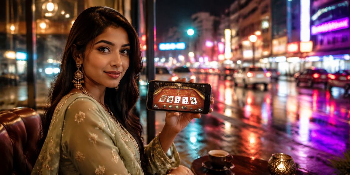 নিয়নের আলোয় ঢাকার আনদার বাহার খেলার দৃশ্য